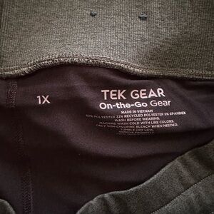 Tek Gear Olive Green Activewear Top